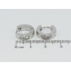 Серьги Xuping TTM Stainless Steel цвет Родий колечки Узор с вставкой цирконием фото №2 Серьги Xuping TTM Stainless Steel цвет Родий колечки Узор с вставкой цирконием фото №2