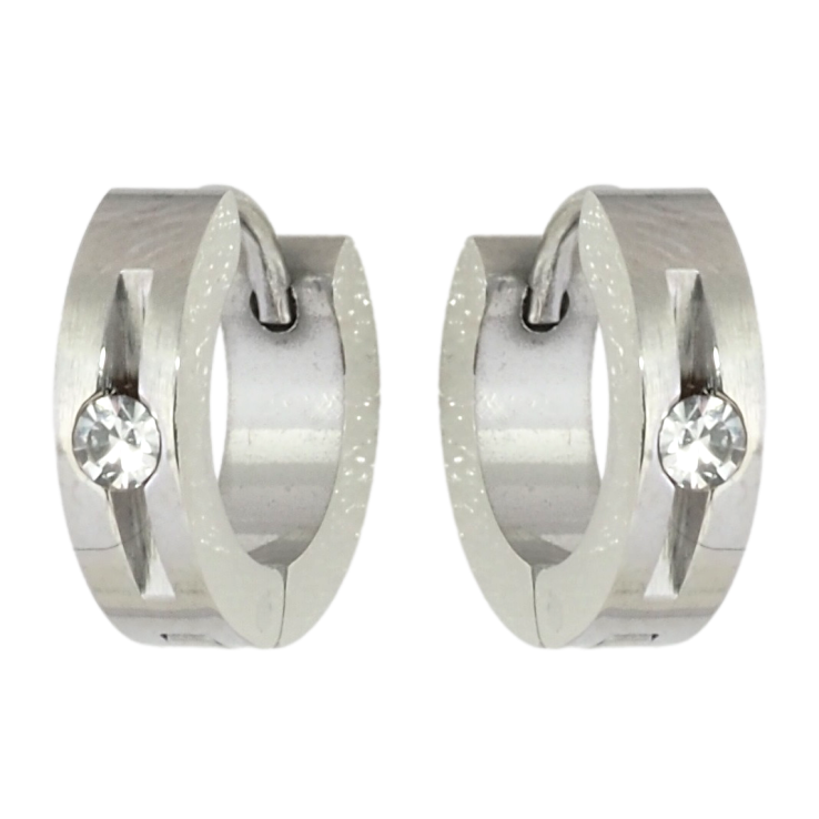Серьги Xuping TTM Stainless Steel цвет Родий колечки Узор с вставкой цирконий фото №12 Серьги Xuping TTM Stainless Steel цвет Родий колечки Узор с вставкой цирконий фото №12