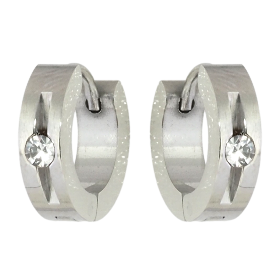Серьги Xuping TTM Stainless Steel цвет Родий колечки Узор с вставкой цирконий фото №1 Серьги Xuping TTM Stainless Steel цвет Родий колечки Узор с вставкой цирконий фото №1
