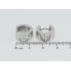 Серьги Xuping TTM Stainless Steel цвет Родий колечки Узор сердечки из циркония фото №2 Серьги Xuping TTM Stainless Steel цвет Родий колечки Узор сердечки из циркония фото №2