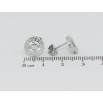 Серьги Xuping TTM Stainless Steel цвет Родий пусеты Колечки с греческим узором и вставками циркония ø 10мм фото №2 Серьги Xuping TTM Stainless Steel цвет Родий пусеты Колечки с греческим узором и вставками циркония ø 10мм фото №2