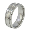Кольцо Xuping TTM Stainless Steel Цвет Родий Узор с цирконием. шир. 6.5мм фото №2 Кольцо Xuping TTM Stainless Steel Цвет Родий Узор с цирконием. шир. 6.5мм фото №2