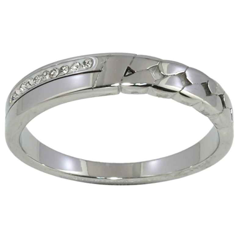 Каблучка Xuping TTM Stainless Steel Колір Родій Візерунок ланцюжок з цирконієм р,19,19.5 фото №12 Каблучка Xuping TTM Stainless Steel Колір Родій Візерунок ланцюжок з цирконієм р,19,19.5 фото №12