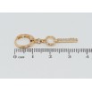 Серьги Xuping Позолота 18K подвески на колечках Ключики с цирконием на одну сторону фото №2