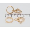Серьги Xuping Позолота 18K подвески на колечках Декоративные подвески с цирконием 2 в 1 фото №3 Серьги Xuping Позолота 18K подвески на колечках Декоративные подвески с цирконием 2 в 1 фото №3