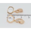 Сережки Xuping Позолота 18K підвіски на колечках Асиметричні серця фото №2 Сережки Xuping Позолота 18K підвіски на колечках Асиметричні серця фото №2