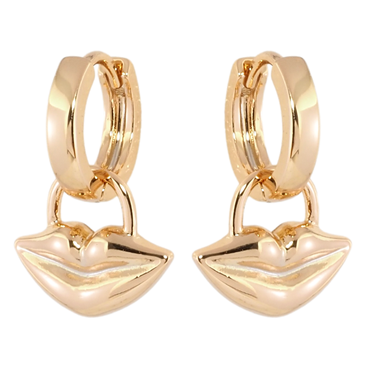 Серьги Xuping Позолота 18K подвески на колечках Улыбки 2 в 1 фото №9 Серьги Xuping Позолота 18K подвески на колечках Улыбки 2 в 1 фото №9