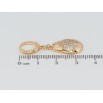 Серьги Xuping Позолота 18K подвески на колечках Сердечки с цирконием фото №2