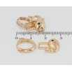Серьги Xuping Позолота 18K подвески на колечках Киты 2 в 1 фото №2