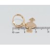 Серьги Xuping Позолота 18K подвески на колечках Сердечки пронзенные стрелами фото №2