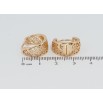 Серьги Xuping Позолота 18K колечки Резной цветочный узор фото №2 Серьги Xuping Позолота 18K колечки Резной цветочный узор фото №2