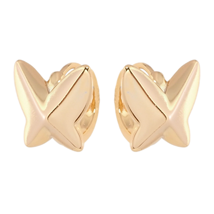 Серьги Xuping Позолота 18K колечки Бабочки фото №4 Серьги Xuping Позолота 18K колечки Бабочки фото №4