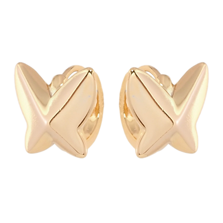 Сережки Xuping Позолота 18K колечка Метелики фото №1 Сережки Xuping Позолота 18K колечка Метелики фото №1