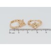 Серьги Xuping Позолота 18K колечки Декоративные фото №2 Серьги Xuping Позолота 18K колечки Декоративные фото №2