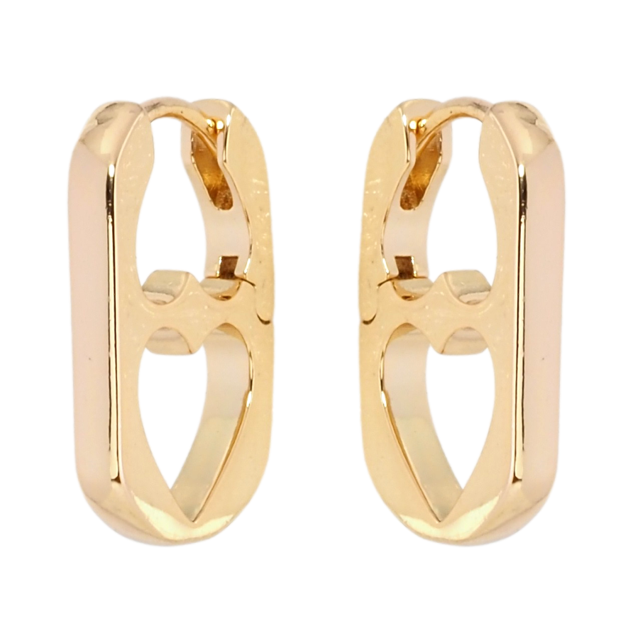 Серьги Xuping Позолота 18K колечки Боковой узор сердечки фото №1 Серьги Xuping Позолота 18K колечки Боковой узор сердечки фото №1
