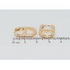 Серьги Xuping Позолота 18K колечки Боковой узор сердечки фото №2 Серьги Xuping Позолота 18K колечки Боковой узор сердечки фото №2