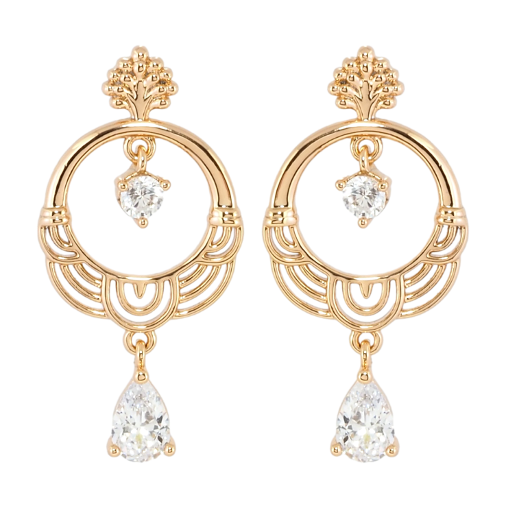 Серьги Xuping Позолота 18K пусеты Декоративные подвески с фианитами фото №9 Серьги Xuping Позолота 18K пусеты Декоративные подвески с фианитами фото №9
