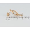 Серьги Xuping Позолота 18K пусеты Декоративные подвески с фианитами фото №2