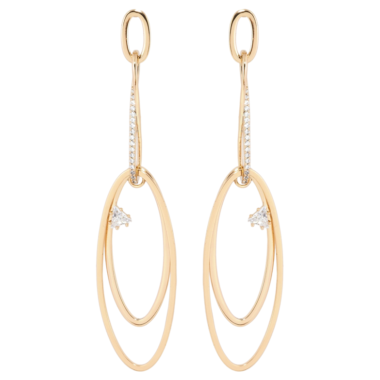 Серьги Xuping Позолота 18K пусеты Сердечки с вставками циркония фото №1 Серьги Xuping Позолота 18K пусеты Сердечки с вставками циркония фото №1