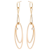 Серьги Xuping Позолота 18K пусеты Сердечки с вставками циркония фото №3 Серьги Xuping Позолота 18K пусеты Сердечки с вставками циркония фото №3
