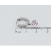 Сережки Xuping TTM Stainless Steel колір Родій підвіски на колечках Рожеві кристали ø 6мм фото №2 Сережки Xuping TTM Stainless Steel колір Родій підвіски на колечках Рожеві кристали ø 6мм фото №2