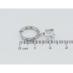 Серьги Xuping TTM Stainless Steel цвет Родий подвески на колечках Кристаллы 6х6мм фото №2