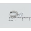 Серьги Xuping TTM Stainless Steel цвет Родий подвески на колечках Кристаллы ø 6мм фото №2