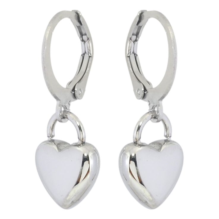 Серьги Xuping TTM Stainless Steel цвет Родий подвески на колечках Сердечки фото №14 Серьги Xuping TTM Stainless Steel цвет Родий подвески на колечках Сердечки фото №14