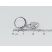 Серьги Xuping TTM Stainless Steel цвет Родий подвески на колечках Сердечки фото №2