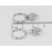 Серьги Xuping TTM Stainless Steel цвет Родий подвески на колечках Сердечки 2 в 1 фото №2 Серьги Xuping TTM Stainless Steel цвет Родий подвески на колечках Сердечки 2 в 1 фото №2