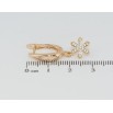 Серьги Xuping Позолота 18K английский замок Снежинки фото №2 Серьги Xuping Позолота 18K английский замок Снежинки фото №2