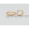 Сережки Xuping Позолота 18K колечки Овальні фото №2 Сережки Xuping Позолота 18K колечки Овальні фото №2