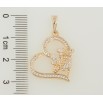Кулон Xuping M&L Колір 18К Сердечко з бджолами для ланцюжка до 5мм фото №2 Кулон Xuping M&L Колір 18К Сердечко з бджолами для ланцюжка до 5мм фото №2