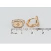 Серьги Xuping Позолота 18K колечки Звездный узор в обрамлении циркония фото №2 Серьги Xuping Позолота 18K колечки Звездный узор в обрамлении циркония фото №2