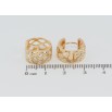 Сережки Xuping Позолота 18K колечка Інкрустація цирконієм фото №2 Сережки Xuping Позолота 18K колечка Інкрустація цирконієм фото №2