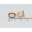 Сережки Xuping Позолота 18K колечка Інкрустація синім цирконієм фото №2