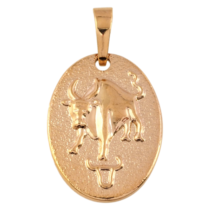 Кулон Xuping Позолота 18K Знак Зодиака Телец для цепочки до 7мм фото №1