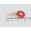 Серьги Xuping Позолота 18K французский замок Декоративные подвески с красной эмалью фото №2 Серьги Xuping Позолота 18K французский замок Декоративные подвески с красной эмалью фото №2