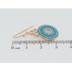 Серьги Xuping Позолота 18K французский замок Декоративные подвески с голубой эмалью фото №2 Серьги Xuping Позолота 18K французский замок Декоративные подвески с голубой эмалью фото №2