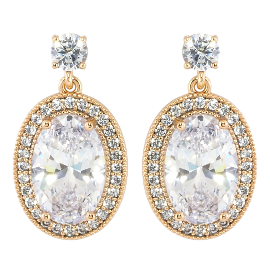 Серьги Xuping Позолота 18K пусеты Подвески фианиты в обрамлении циркония фото №1 Серьги Xuping Позолота 18K пусеты Подвески фианиты в обрамлении циркония фото №1