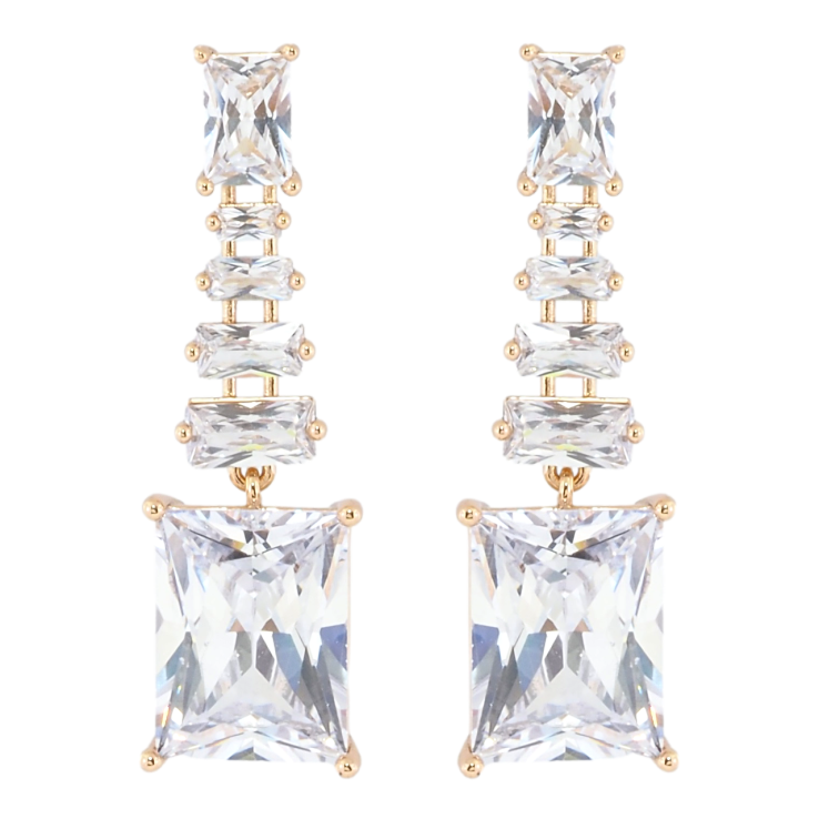 Серьги Xuping Позолота 18K пусеты Кристальный блеск фото №4 Серьги Xuping Позолота 18K пусеты Кристальный блеск фото №4