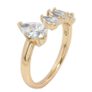 Каблучка Xuping Позолота 18K Кришталеві крапельки фото №2 Каблучка Xuping Позолота 18K Кришталеві крапельки фото №2