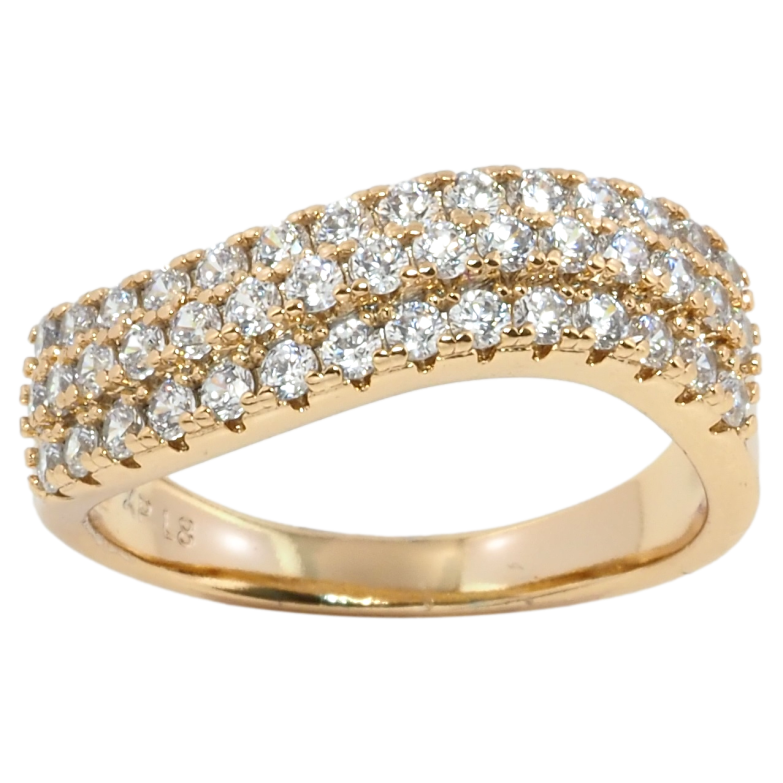 Кольцо Xuping Позолота 18K Инкрустация цирконием фото №1 Кольцо Xuping Позолота 18K Инкрустация цирконием фото №1