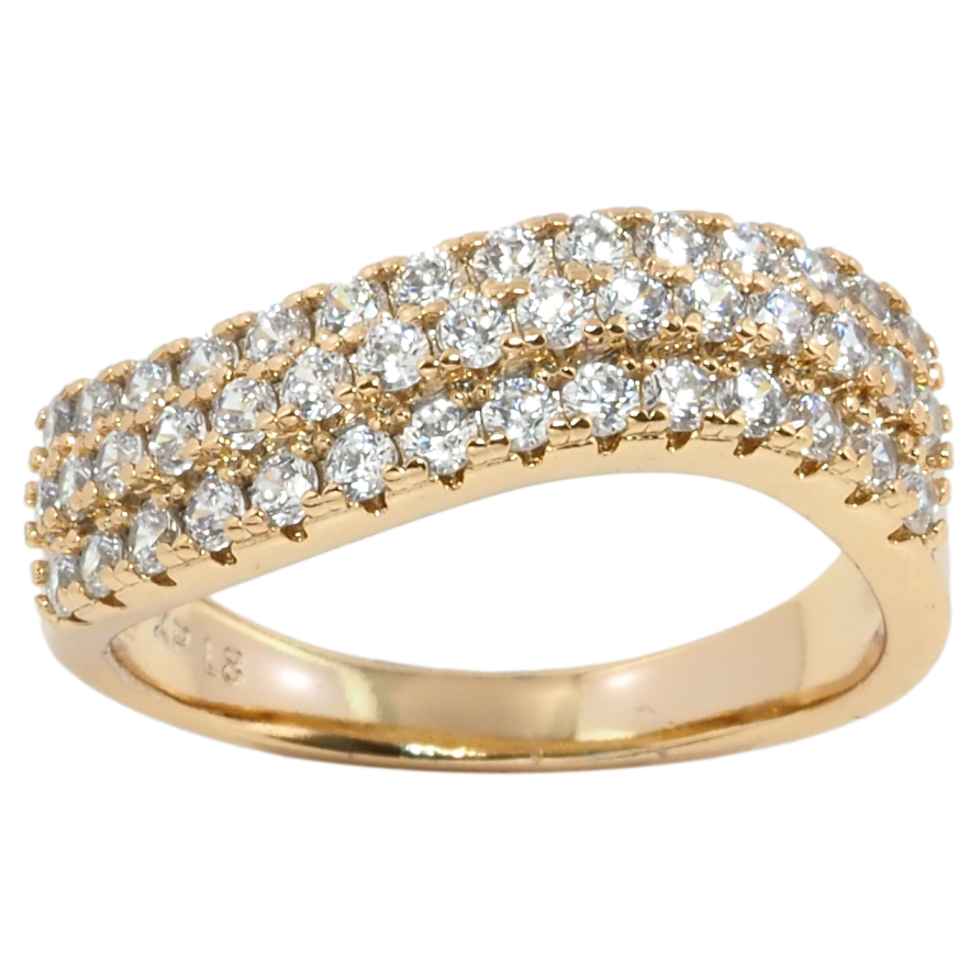 Кольцо Xuping Позолота 18K Инкрустация цирконием фото №1 Кольцо Xuping Позолота 18K Инкрустация цирконием фото №1