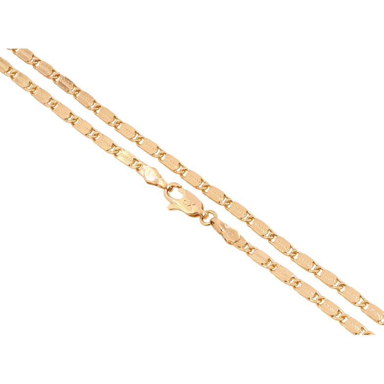 Цепочка Xuping Позолота 18K Плетение Морская цепь длина 44см х 3мм фото №1 Цепочка Xuping Позолота 18K Плетение Морская цепь длина 44см х 3мм фото №1