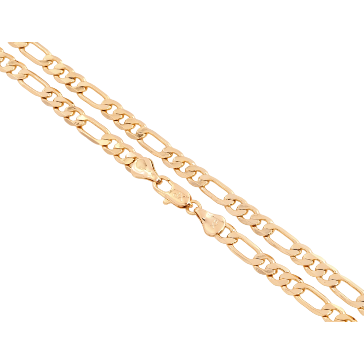 Ланцюжок Xuping Позолота 18K Плетіння Фігаро довжина 49см х 5мм фото №7 Ланцюжок Xuping Позолота 18K Плетіння Фігаро довжина 49см х 5мм фото №7