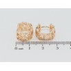 Серьги Xuping M&L Цвет 18K колечки Резной узор сердечки фото №2 Серьги Xuping M&L Цвет 18K колечки Резной узор сердечки фото №2