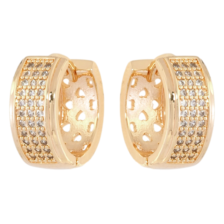 Сережки Xuping M&L Колір 18K колечка Інкрустація цирконієм фото №19 Сережки Xuping M&L Колір 18K колечка Інкрустація цирконієм фото №19