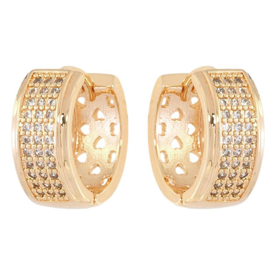 Серьги Xuping M&L Цвет 18K колечки Инкрустация цирконием фото №1 Серьги Xuping M&L Цвет 18K колечки Инкрустация цирконием фото №1