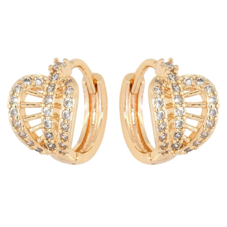 Сережки Xuping M&L Колір 18K колечка Декоративний візерунок із цирконієм фото №23 Сережки Xuping M&L Колір 18K колечка Декоративний візерунок із цирконієм фото №23
